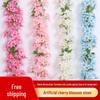 Artificial Cherry Blossom Vine: Indoor Ceiling Wedding Decoration, Rattan Pipe Cover