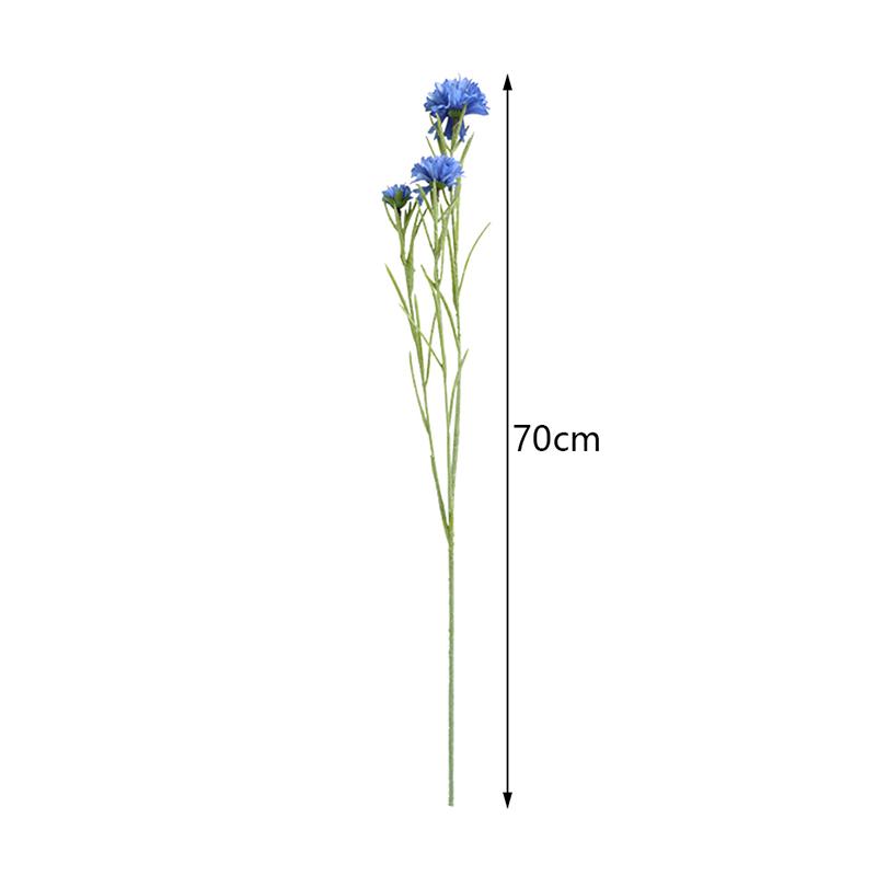 70cm 3 Gabeln/Bouquet Kunstblume Seide Kornblume Kunstblumen Kunstpflanze Heimdeko Hochzeitsdeko Foto-Requisiten
