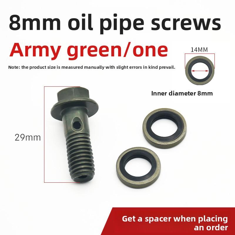 Tubo pompa olio freno a disco moto elettrica vite cava 8/10mm, bullone pinza pompa superiore e inferiore freno scooter