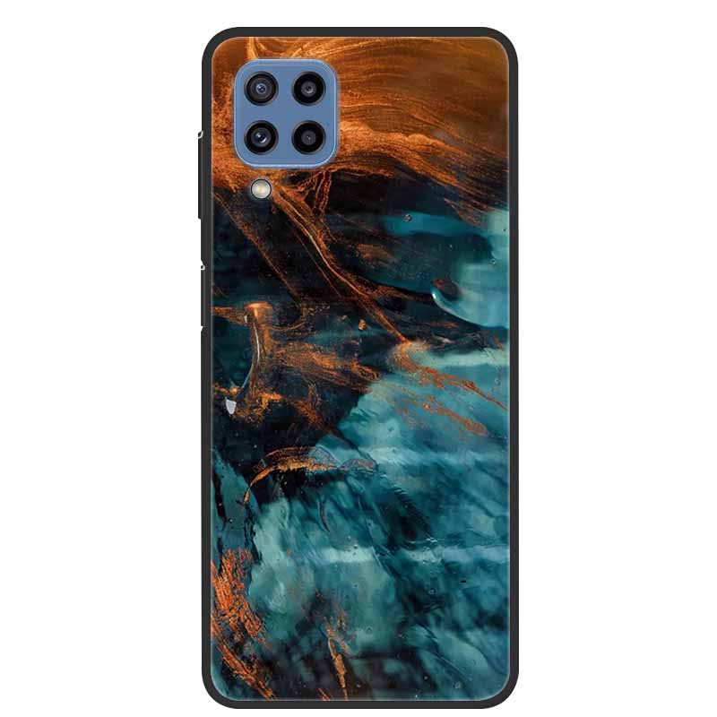 For Samsung Galaxy A12 Case Marble TPU Silicone Soft Phone CoverFor Samsung Galaxy M12 Case Samsung F12 Protector Gift New Para