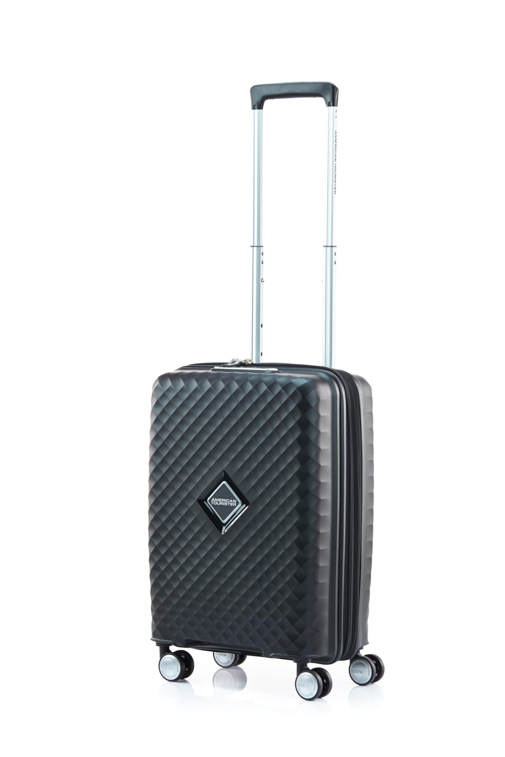 

Suitcase SQUASEM Spinner 55 Size Expandable 55 cm Black [American Tourister] Carry-on чорний