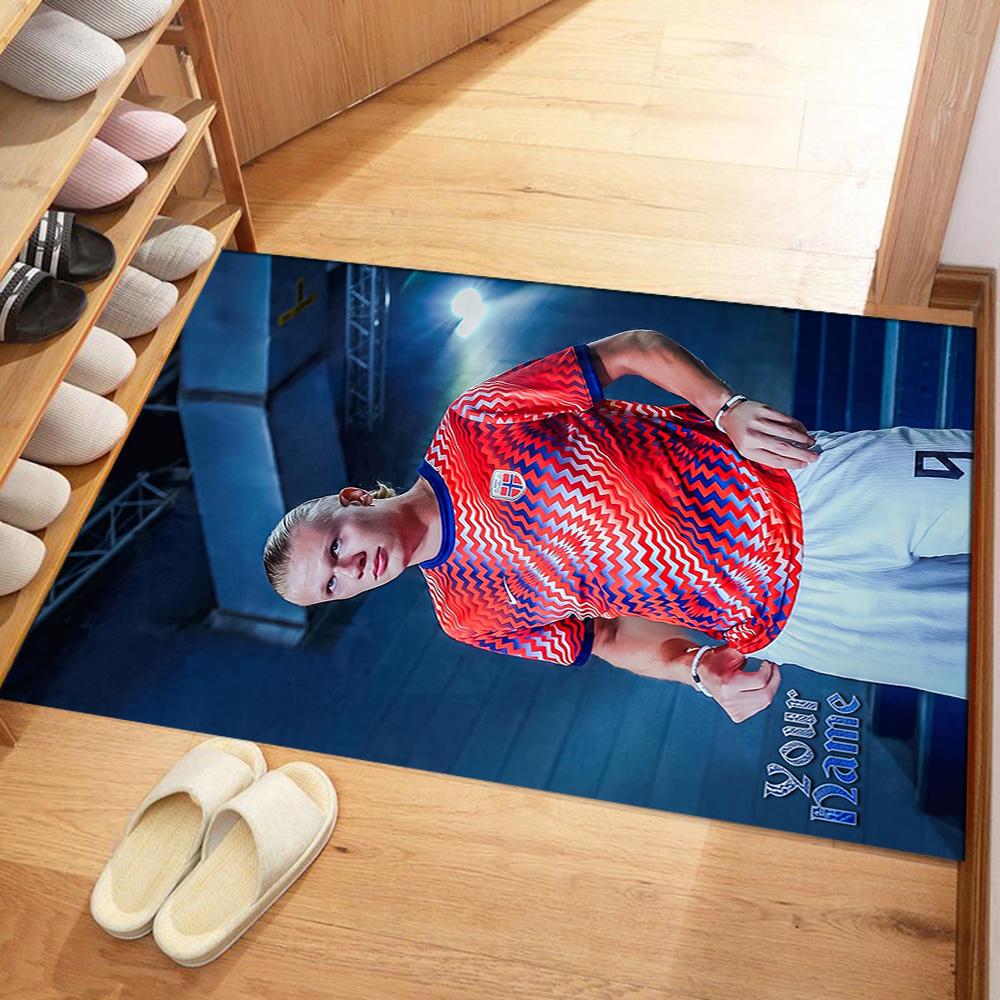Haaland Customize Your Name Floor Rug Office Rug Perfect For Dining Room Entryway Playrooms Hallway Antislip Carpet Decorate Offices