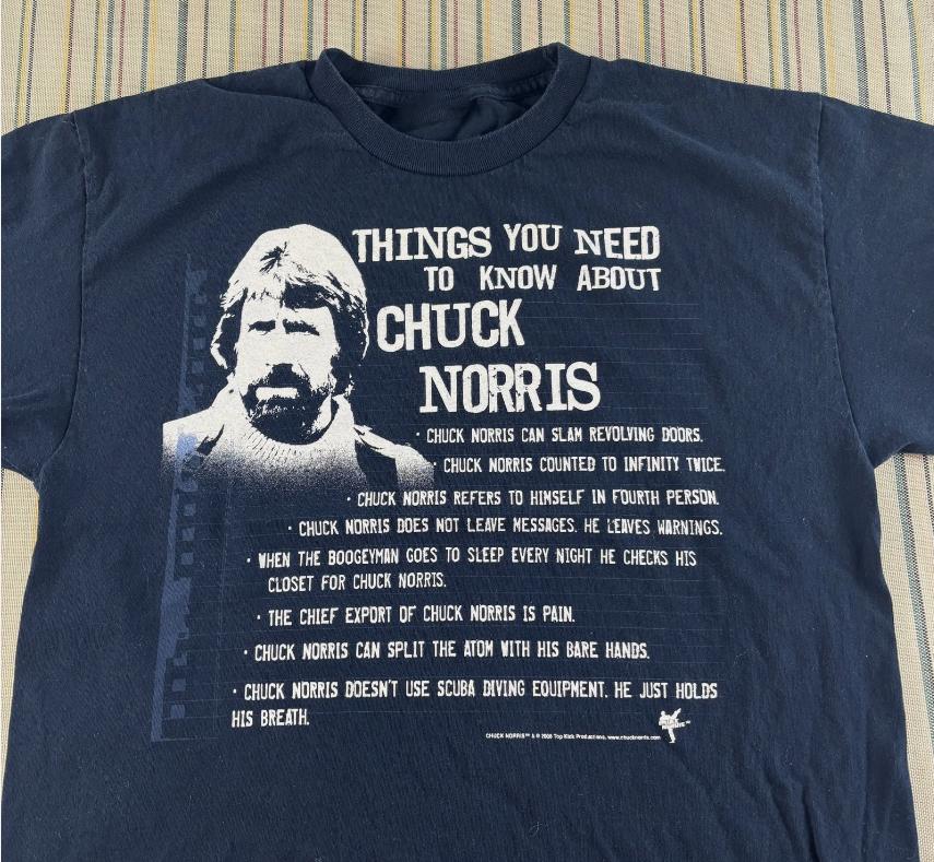 RIP Chuck Norris Shirt  Funny Things You Need To Know Graphic 2008 T-shirt Unisex T-Shirt S