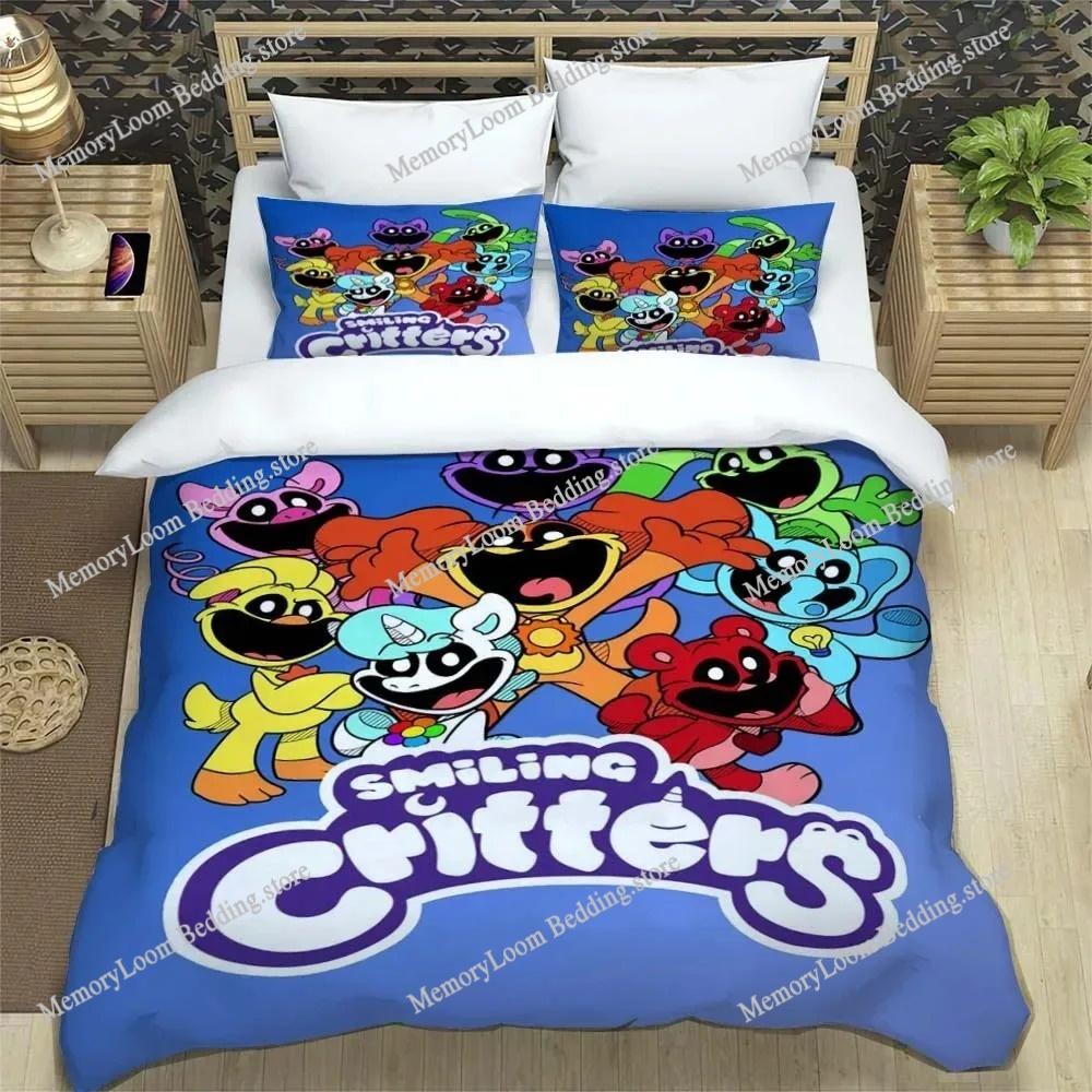3D Print Anime Smiling Animals CATNAP DOGDAY Bedding Set Brand New Cool Anime Quilt Cover Pillowcase Cute Cartoon Children Gift