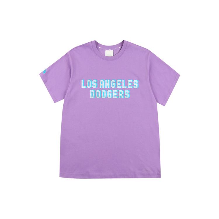 MLB T Shirts Unisex Purple Crew Neck Moderate Straight Fit 31TSN4131-07V XL