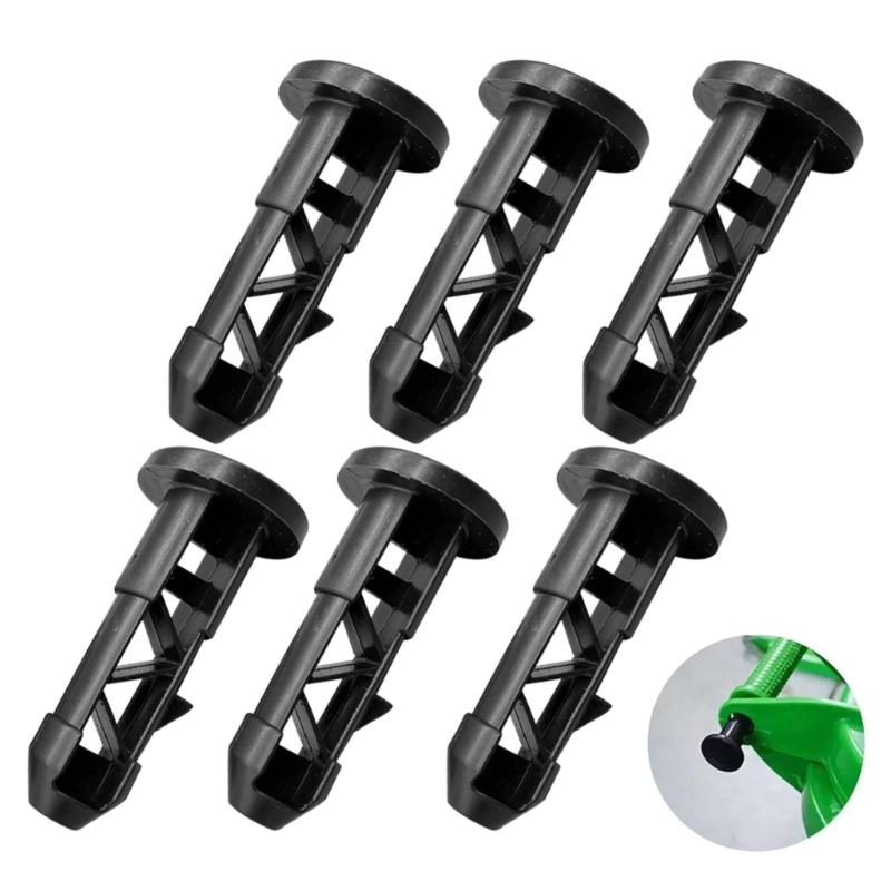 6Pcs Solid Trash Can Lid Connecting Pin Noise Reducing Plastic Hinge Pin for Trash Can Lid Dustbin Accessories