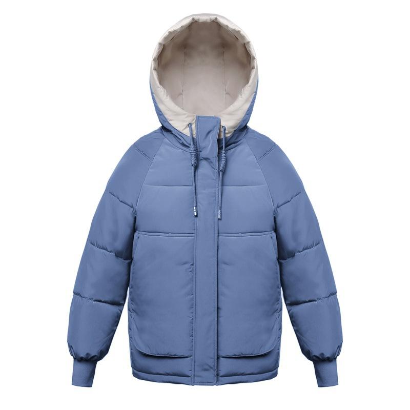 New cotton-padded women's clothing winter short loose down cotton-padded women's cotton-padded jacket loose hooded jacket