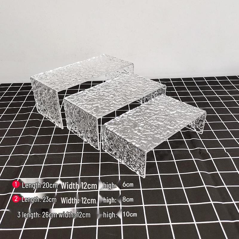 Acrylic Ripple Dessert Display Stand for Weddings and Buffets