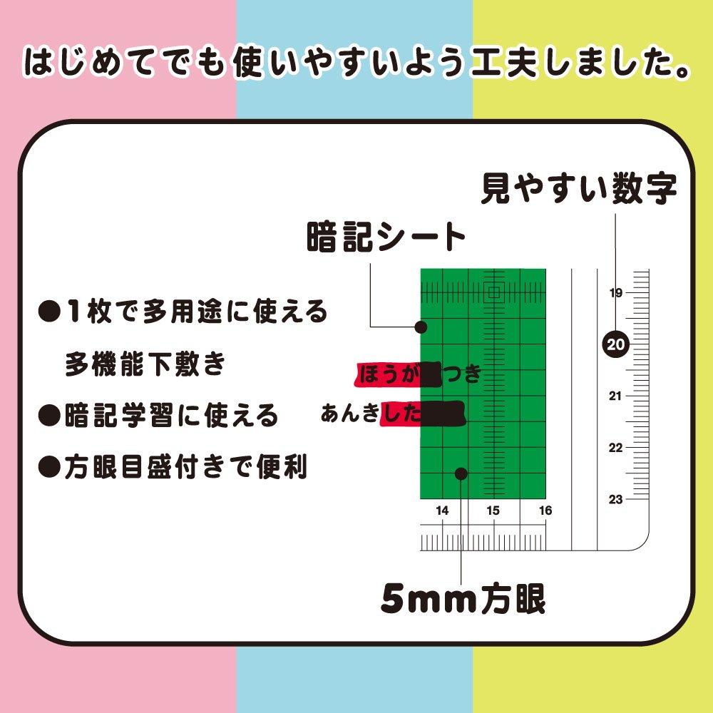 Sakura Writing Elementary School G Shitajiki 10 Pieces Cray-Pas Pads, Stationery, Memorization, #29(10), Green,