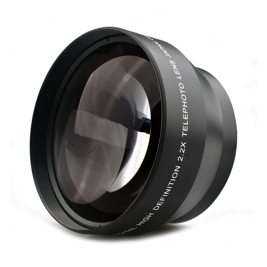 67mm Professional Teleconverter Lens with Lens Cap & Storaeg Bag 2.2x Multi-layer Coated for Microcosmic Photography