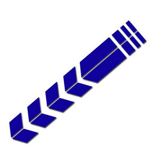 

Светоотражающая наклейка в виде пинстрайпа на крыло мотоцикла и спорткара D7