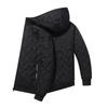 Men's Solid Color Casual With Cotton Zipper Long-sleeved Jacket Men's Graphene Hooded Cotton Jacket NEW SPORT Pocket Label