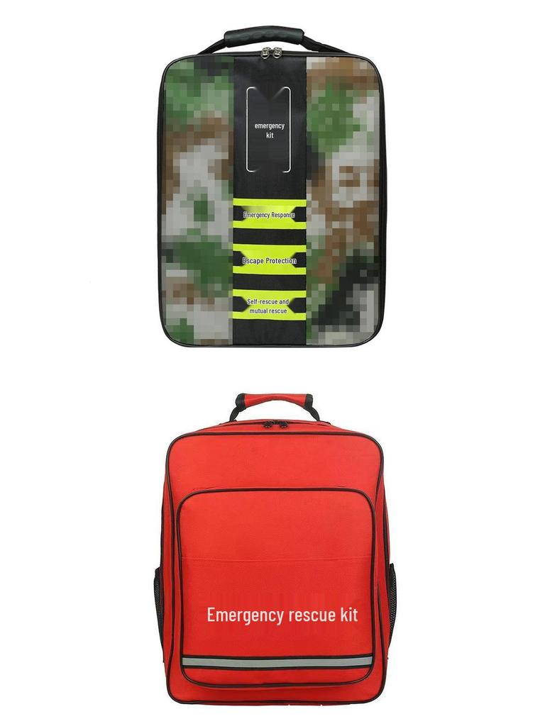 Emergency Rescue & First Aid Kit Backpack for Fire, Earthquake, and Flood