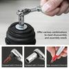 High Torques 1/4Inch Ratchet Wrench Socket with 2 Directional Mechanism and Swivels Head for Accessing Tight Confined Space