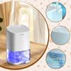 Mini Dehumidifier EU Plug Night Light Small Quiet for Bedroom Room Basements White