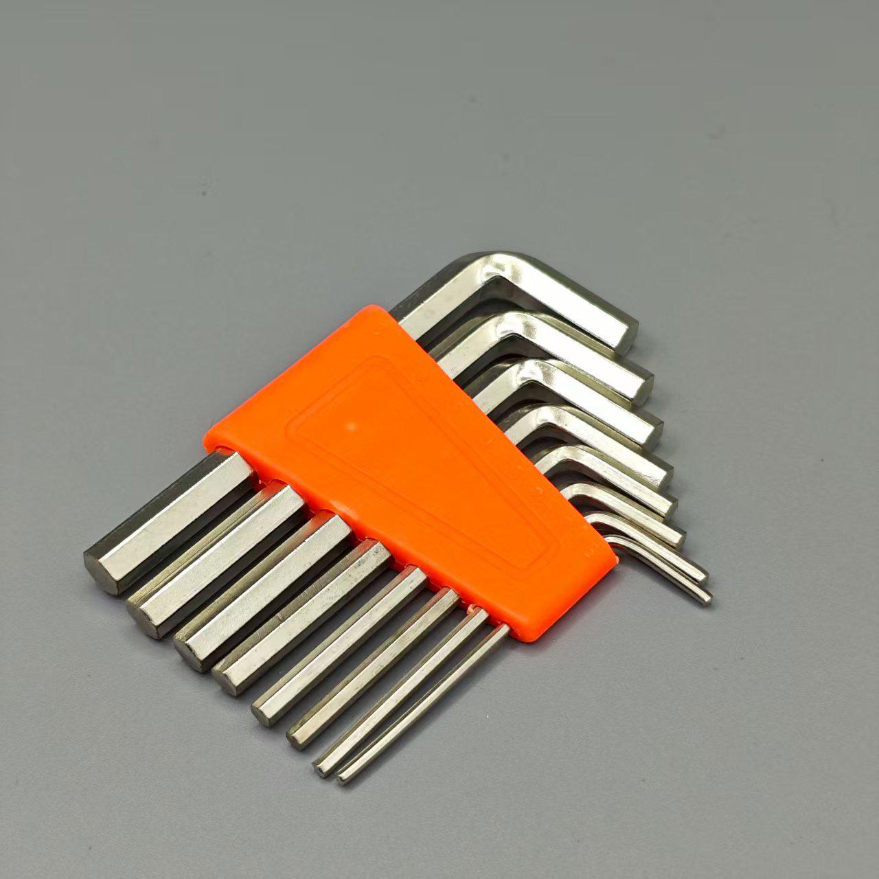 

Hexagonal Eight-Piece L-Shaped Screwdriver and Hex Wrench Set