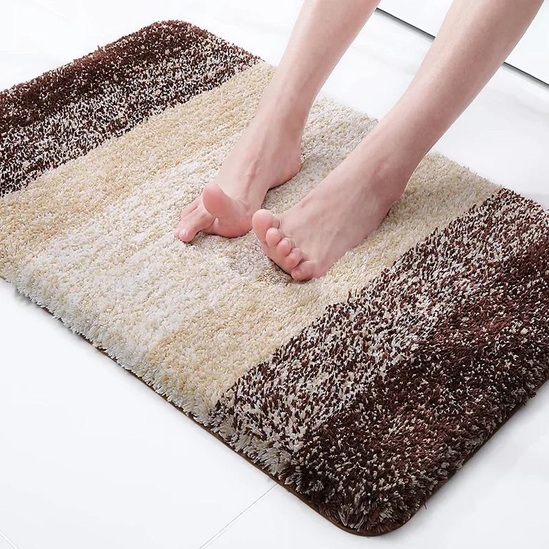 Bathroom Rugs Mat Extra Soft Absorbent Microfiber Bath Rugs Rubber Backing Quick Dry for Bathroom Floor Tub and Shower