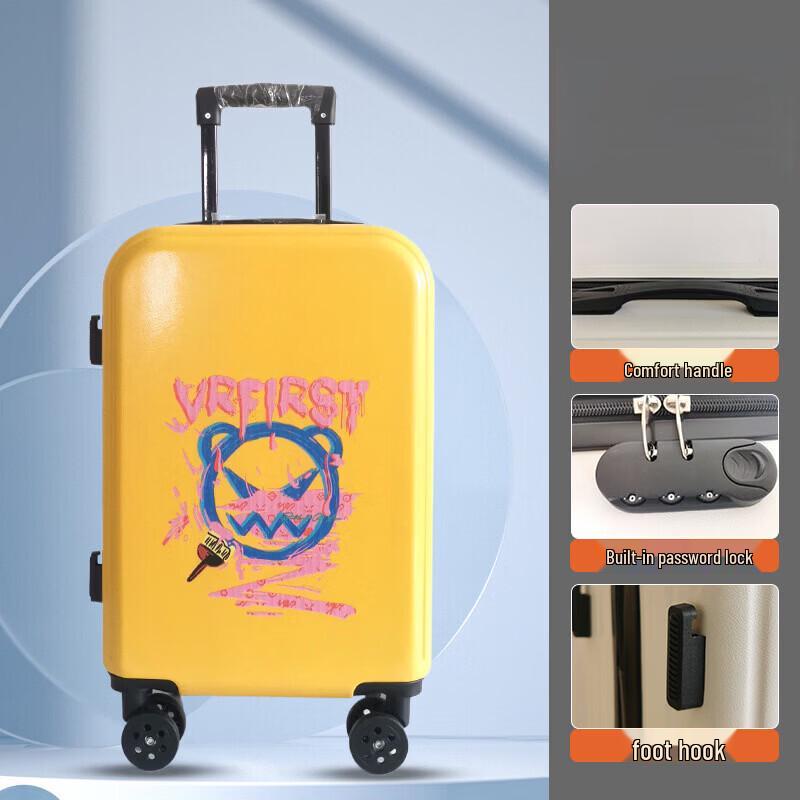 Li Shen Large Capacity Anime Cartoon Graffiti Luggage