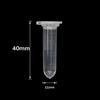 50 Pcs/set of 2ML Scientific Experiment Equipment Centrifuge Tube Transparent Plastic Sample Storage Container with Graduation