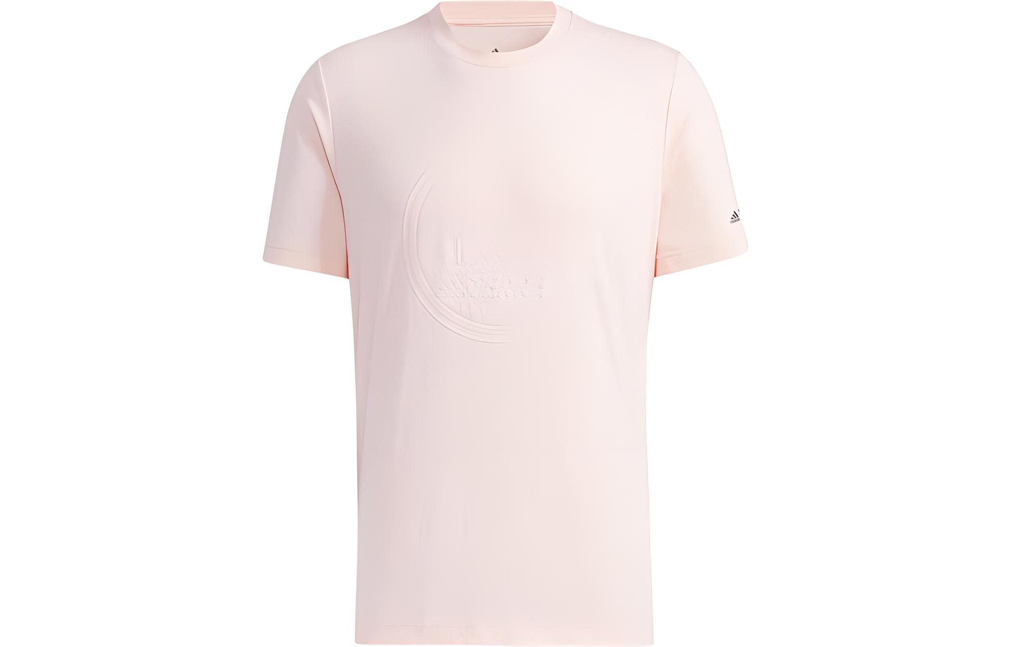 Adidas T Shirts Unisex Pink Crew Neck Moderate GN9461 XL