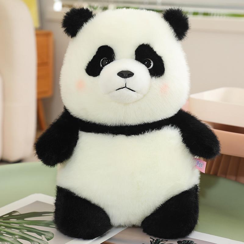 Golden Mink Bubble Panda Cute Toy Cartoon Giant Panda Grab Machine Doll Children's Holiday Gift Plush Doll