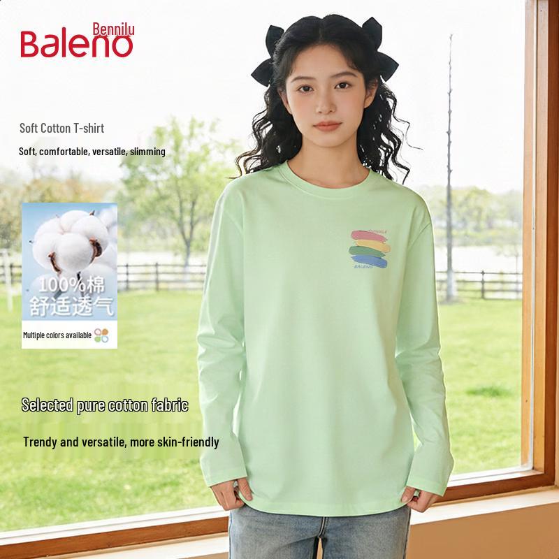Baleno Women s Pure Cotton Long-Sleeve Graphic T-Shirt M