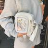Japanese Transparent Ita Bag: Versatile Small Capacity Crossbody Shoulder Bag for Women