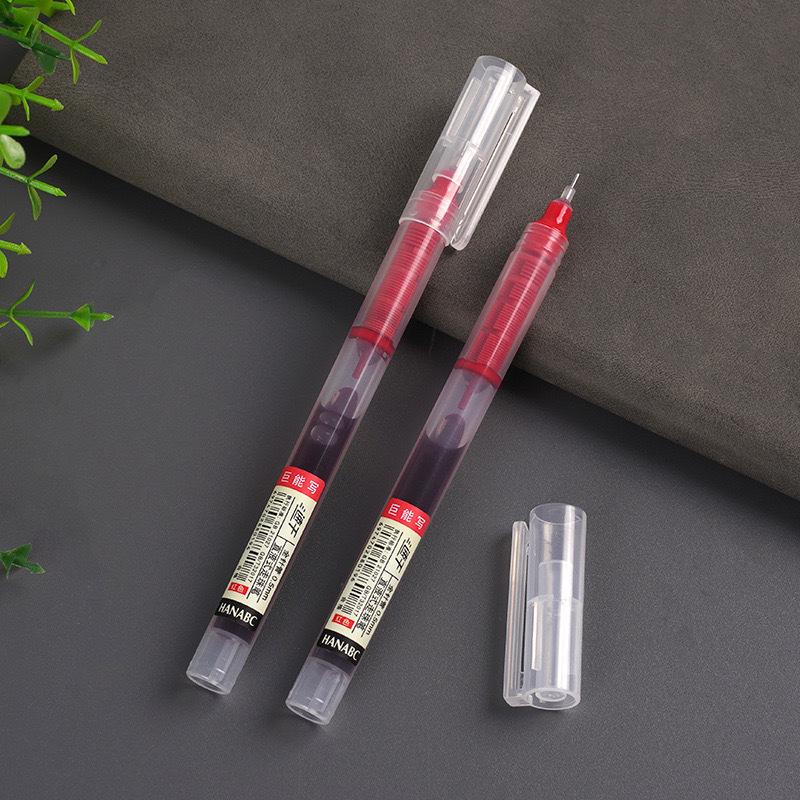 12-Color Quick-Drying Large Capacity Rollerball Pens, 0.5mm Ink, Cute Multi-Color Set