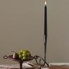 24/14 Pieces/set of Tasteless 10 Inch Black Conical Candle - Suitable for Dinner, Parties, Weddings, and Home Decor -2.2 Cm Base