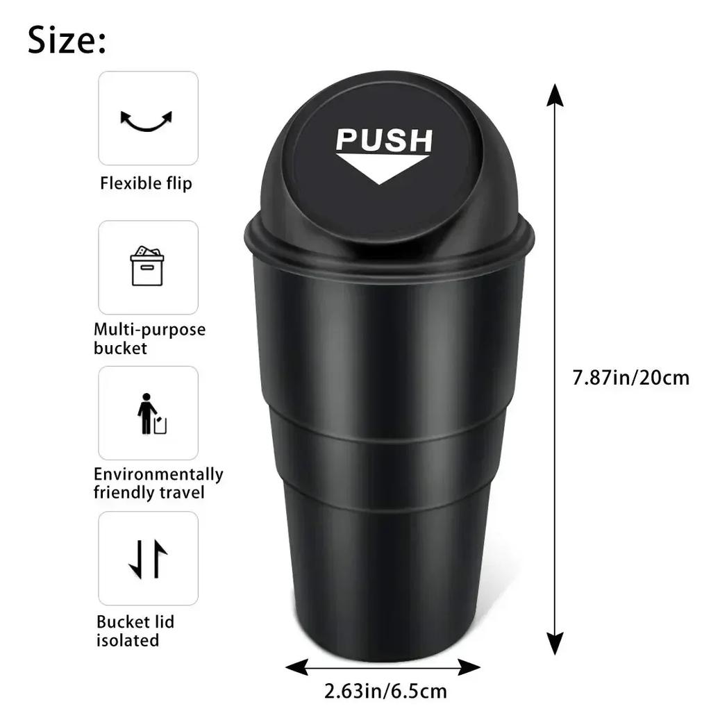 Car Trash Garbage Can Auto Trash Dust Case Holder Bin Box Car-styling Yellow Red Blue Black Gray Amagi