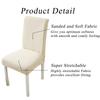 Dining Chair Covers Set Stretch Jacquard Chair Covers for Dining Room Parson Chair Slipcover Washable Removable Dining Chair Slipcover Chair Covers