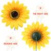 Garden Sunflower Stake Outdoor Decorations Landscape Courtyard Villa Simulation Lawn Pole 5pcs Pots Shape Sign