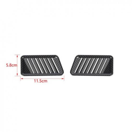 For Ford Raptor F-150 2021-2024 Carbon Fiber Dash L&R AC Air Outlet Vent Trim