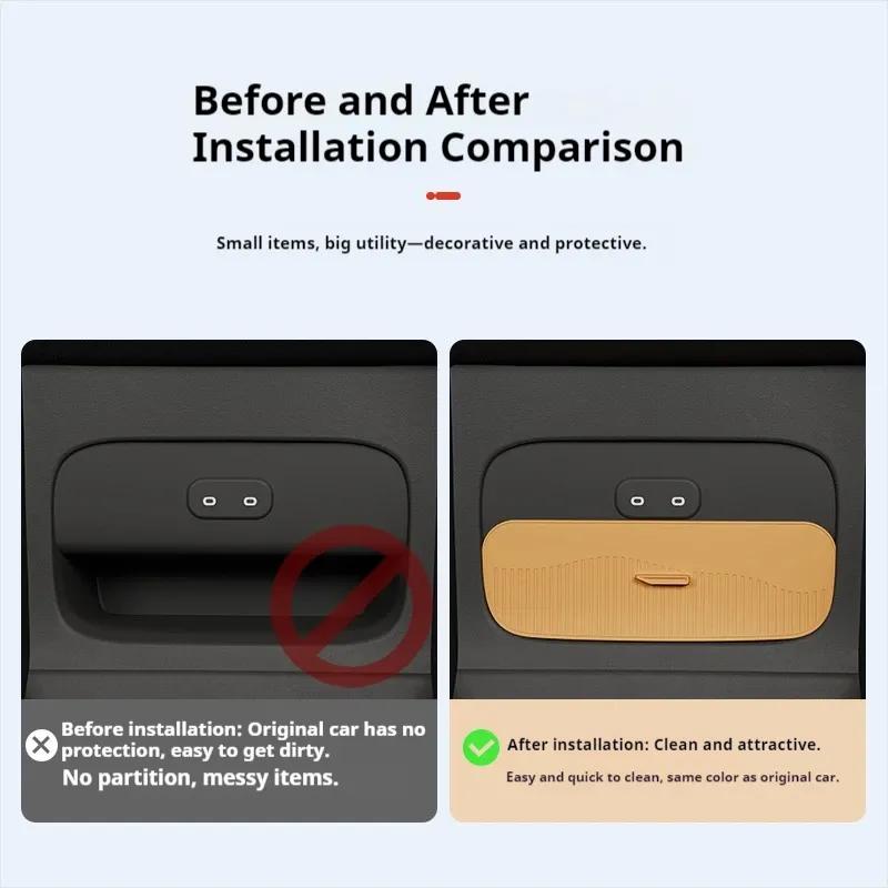 Geeignet für Xiaomi Yu7 Zentralsteuerung Frontschublade Aufbewahrungsbox Spezielles Display Hinten Anti-Schüttel-Silikon-Aufbewahrungsbox