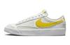 Blazer Cushioning Abrasion Resistant Low Top Kids' Skateboarding Shoes White Yellow Teenagers DA4074-118