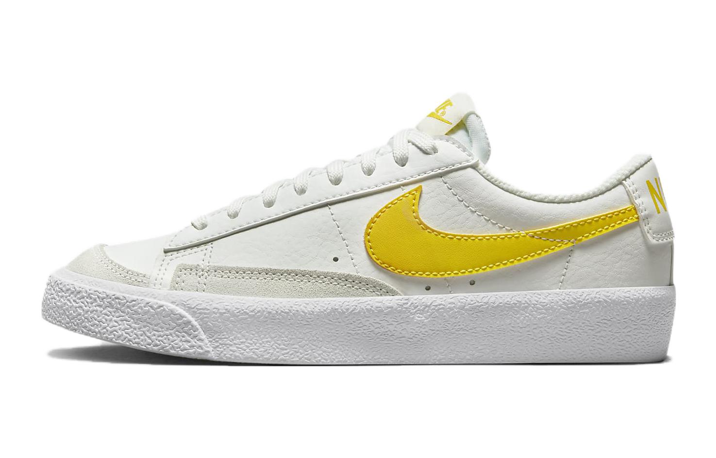 

Nike Blazer Cushioning Abrasion Resistant Low top Kids Skateboarding Shoes White Yellow Teenagers DA4074-118 37.5