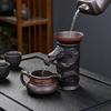 Cylindrical Dragon Tea Leaf Funnel Tea Filter Ceramic Table Decoration Kung Fu Tea Accessories