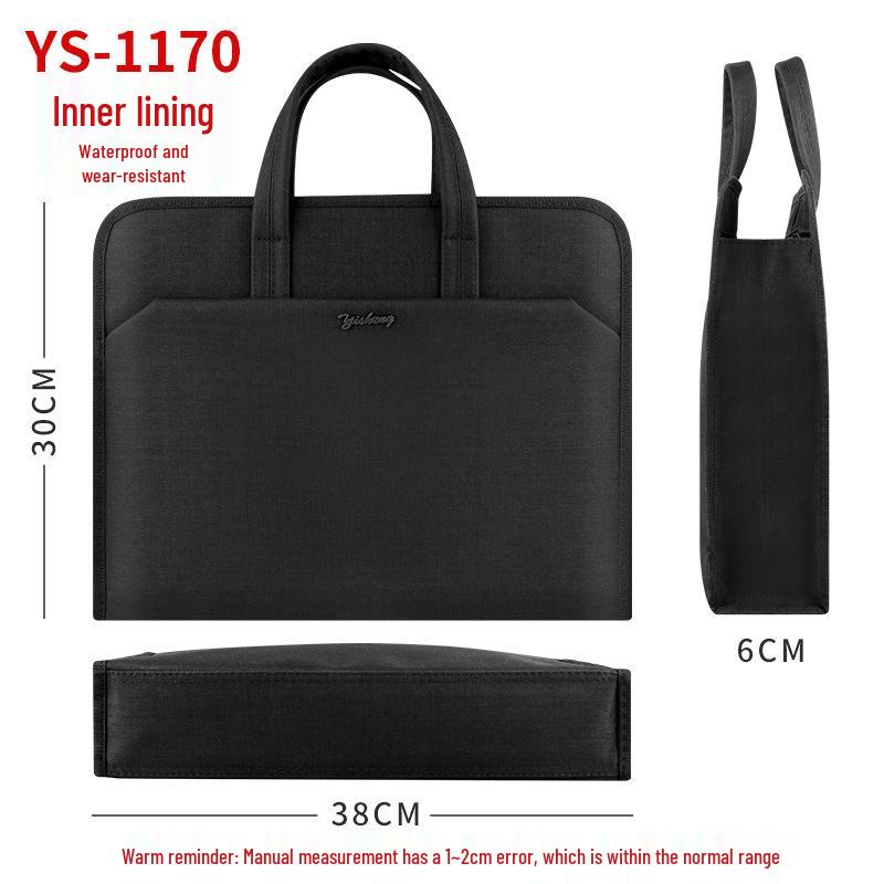 Водонепроницаемый Оксфордский Портфель: Мужская ручная сумка для документов, ноутбука, для бизнеса, адвоката, встреч, на молнии