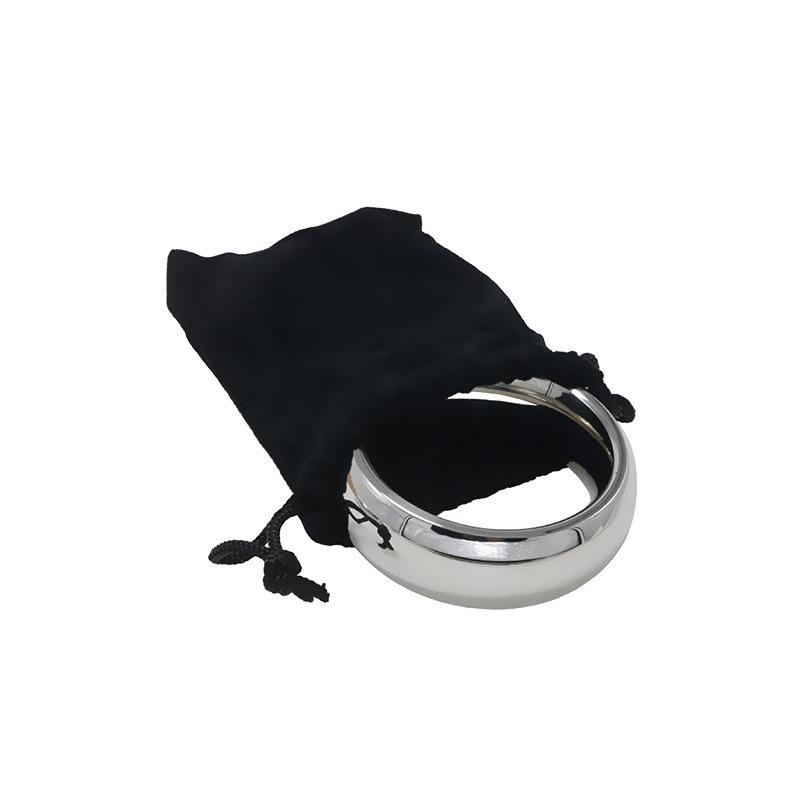 Stainless Steel Penis Ring Scrotum Root Snap Ring SM Sexy Binding Aid Adult Toy Male Weight-Bearing Pendant