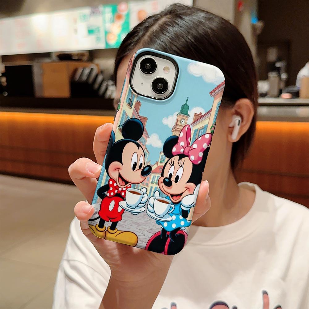 Disney Phone Case, Double-layer Protective Cover, Suitable for iPhone X/XS/SE/7/8/11/12/13/14/15/16/17 Pro Max Plus