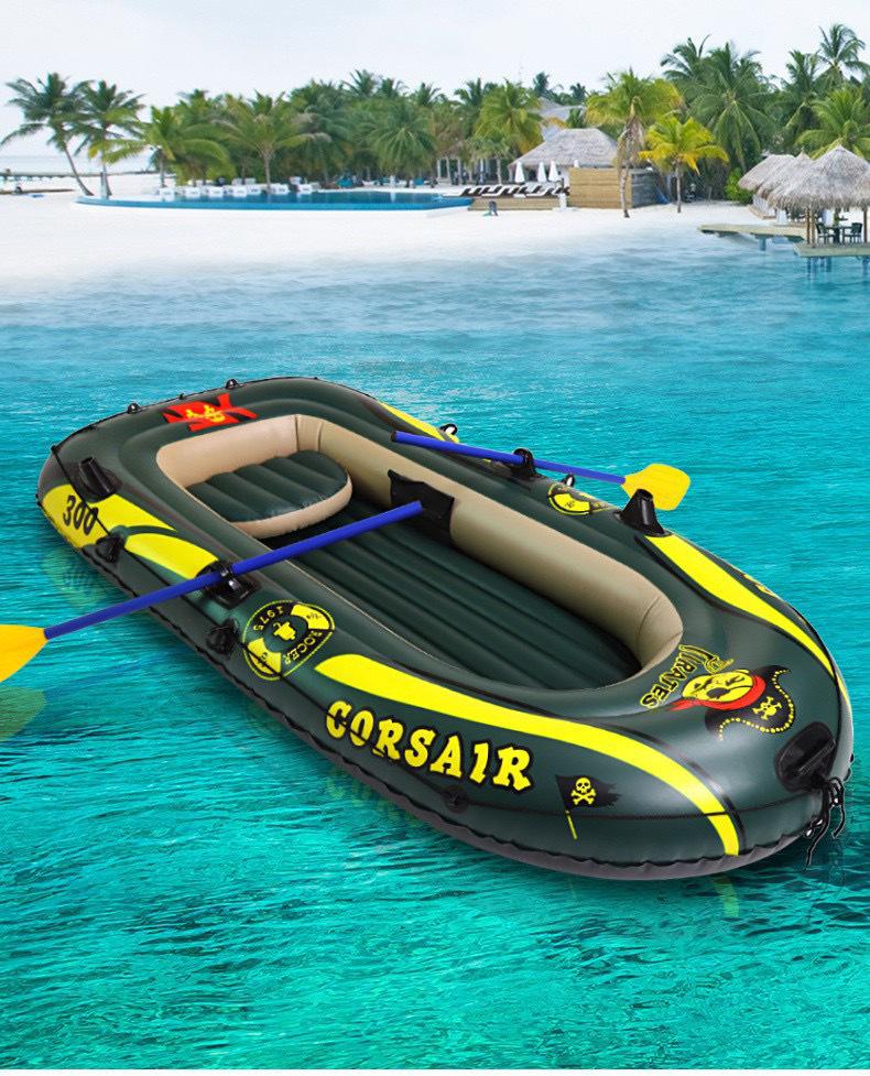 Durable Thickened Inflatable Boat for 2/3/4 People - Ideal for Fishing