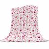 Cartoon Fire Engine Design Digital-printed Polyester Bedroom Velvet Flannel Soft Sofa Cover Blanket Fleece Blankets for Beds