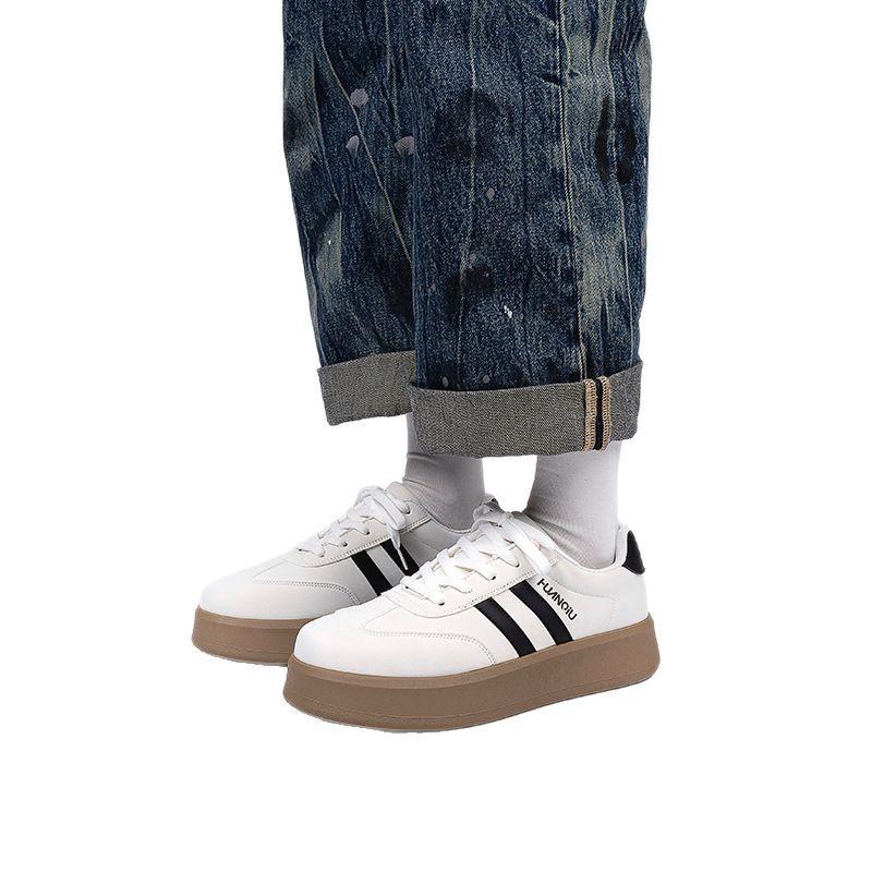 Global popular couple board shoes ZHQ-HY879 spring versatile trend sports shoes platform men's and women's white shoes men's