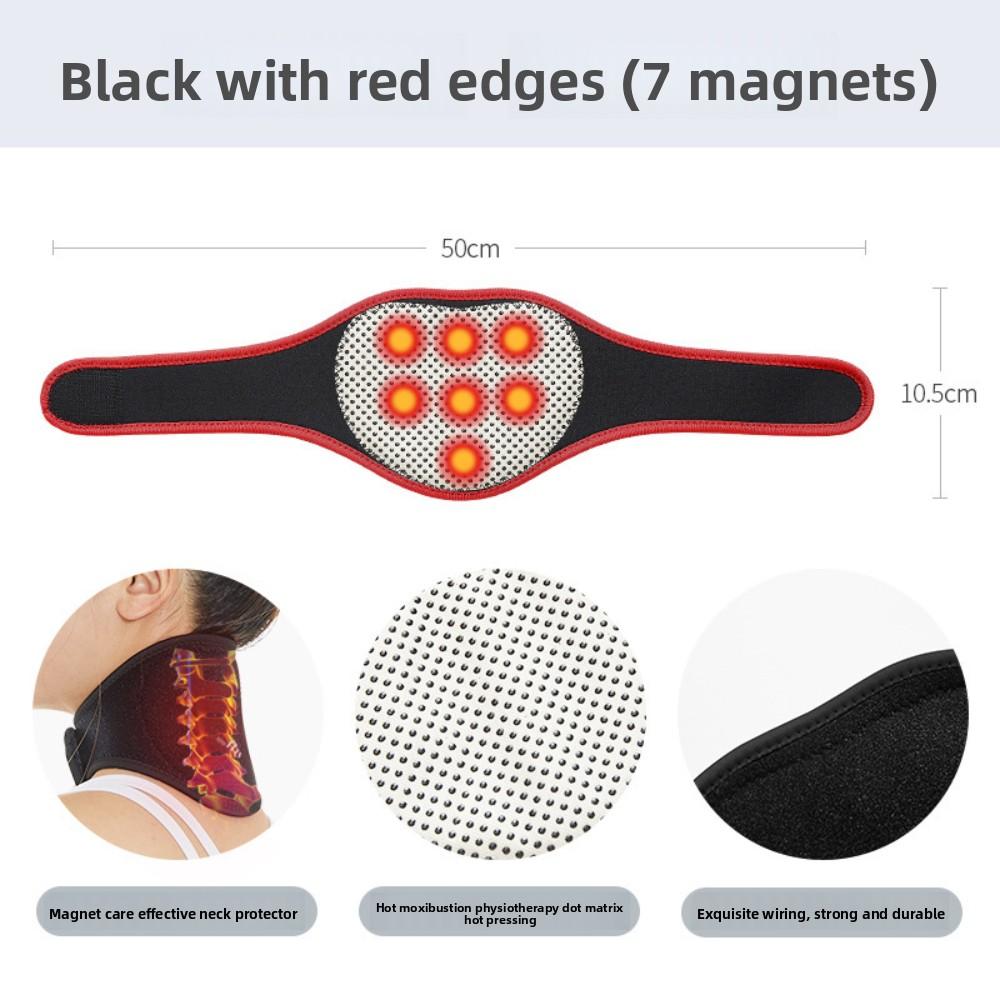 1Pc, Tourmaline Magnetic Therapy Neck Massager, Cervical Vertebra Protection, Spontaneous Heating Belt, Body Massager