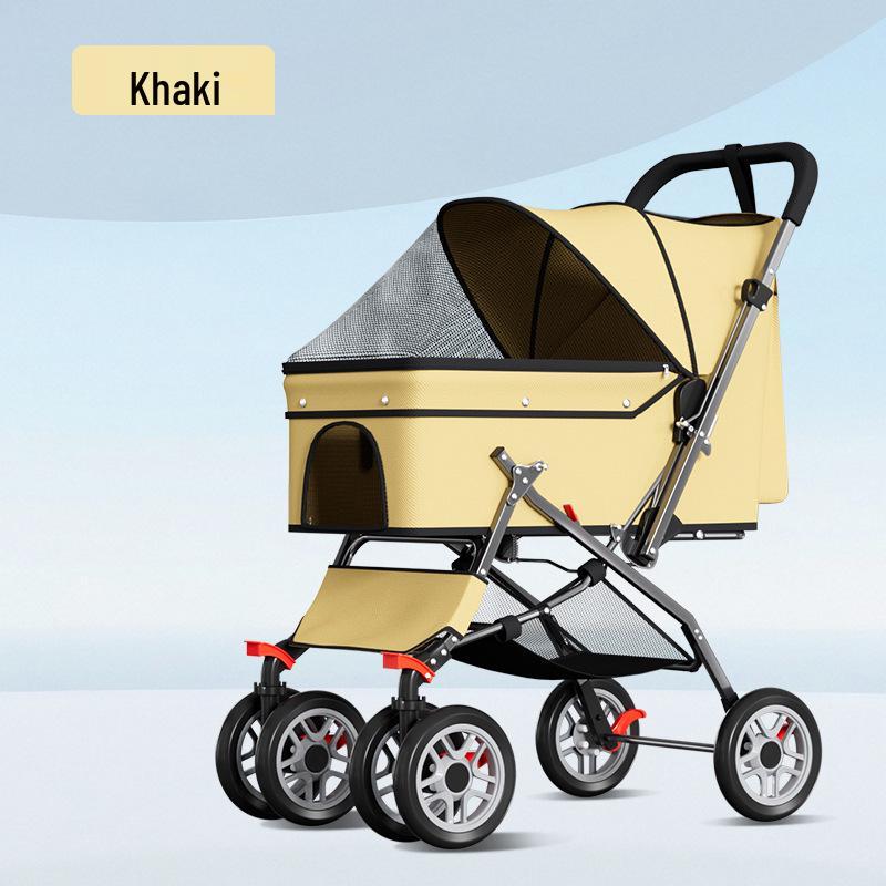 Foldable Lightweight Pet Stroller for Small & Medium Dogs and Cats