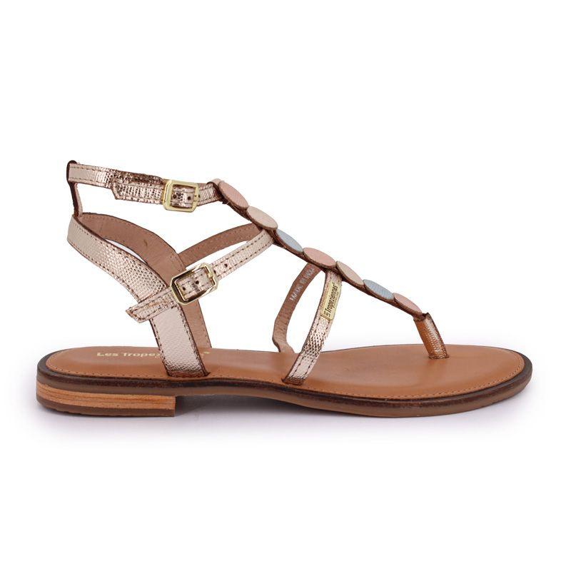 Sandales plates en cuir Horelia Femme LES TROPEZIENNES PAR M.BELARBI