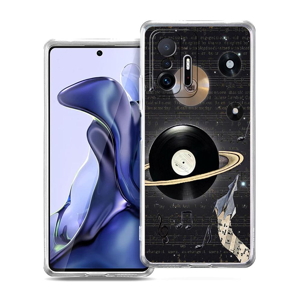 Transparent Phone Case for Xiaomi Mi 14 13 12 11 Ultra 13T 12T 11T Poco X3 NFC F3 F6 Pro Lite 5G Soft TPU Shell DDJ DJ Music Bag