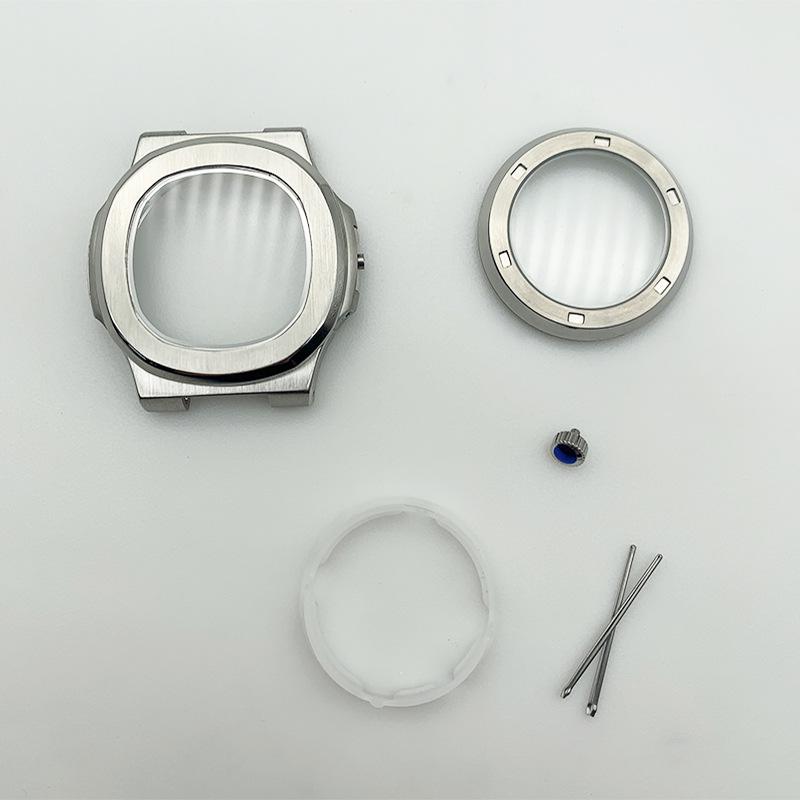 42MM Square Stainless Steel Nautilus Watch Case for 8215, NH35 Movements - Self-Winding Mechanical