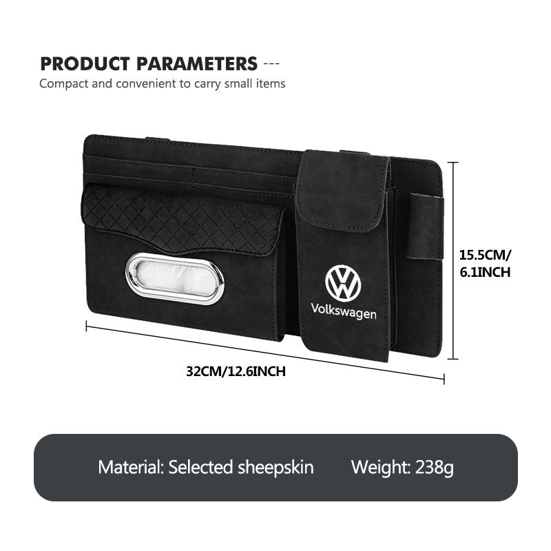 Car Accessories Sunvisor Tissue Box Paper Towel Storage Holder For Volkswagen VW Polo Jetta Sagitar Magotan Passat B5 B6 B7 CC zg8