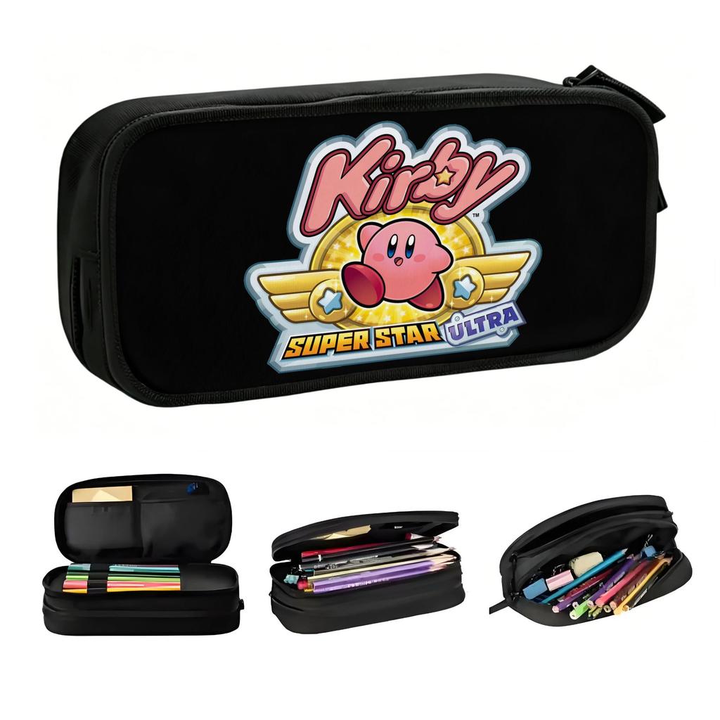 Kawaii Gioco Giapponese Carino Stella Rosa Kirbys Cartone Animato Astucci per Ragazzi Ragazze Borsa Portapenne Scatola Grande Capacità Accessori Scolastici